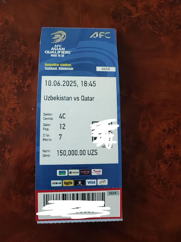 Bilet Uzbekiston vs Qatar Bilet Uzbekiston vs Qatar