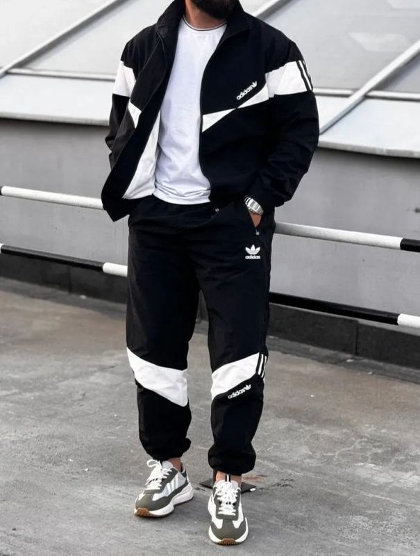 Adidas 2025 Спортивный костюм+ футболка Adidas 2025 Спортивный костюм+ футболка