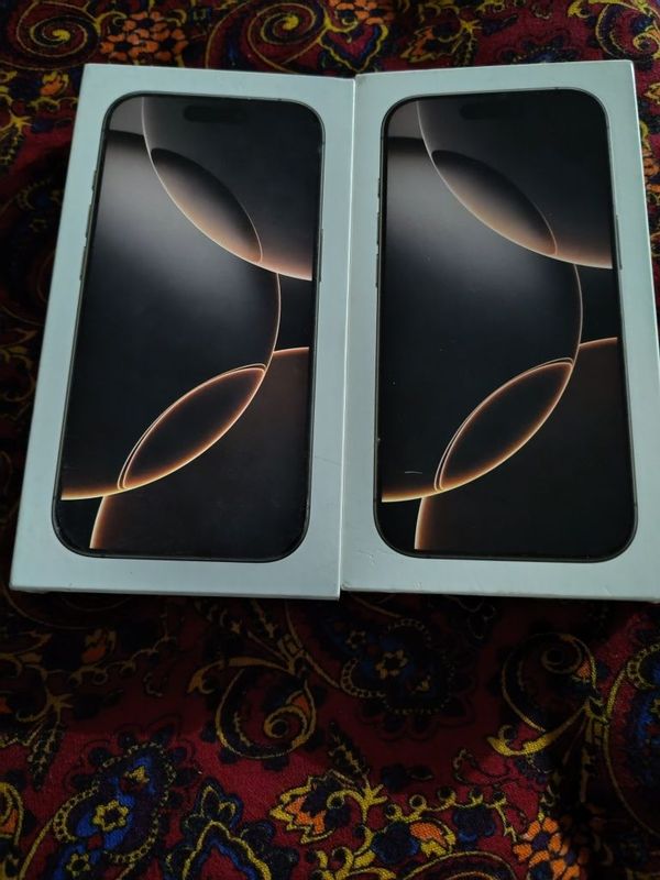 Iphone 16 pro 128GB new. Dual sim . Desert titanium