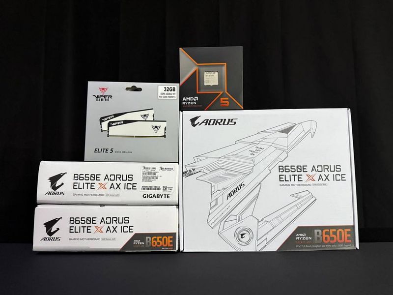 Amd Ryzen 5 9600X + Patriot 32GB 7000Hz+ Gigabyte B650E Aorus X Ax Ice