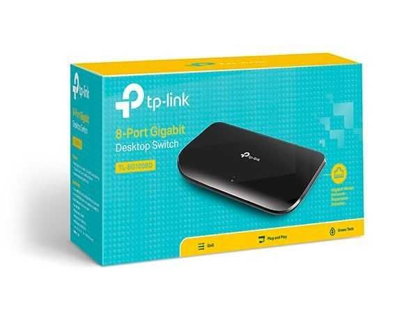 TP-LINK TL-SG1008D 8-портов Коммутатор - Доставка | Подарок в 1 День