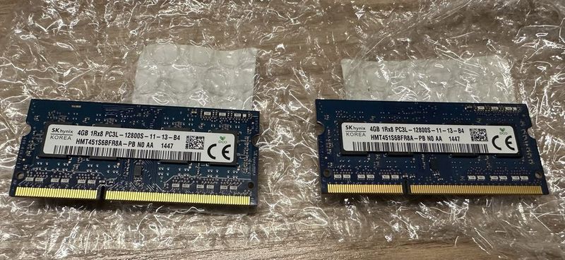 Оперативная память 4Gb 2х Hynix HMT451S6BFR8A-PB DDR3L 1600 SO-DIMM