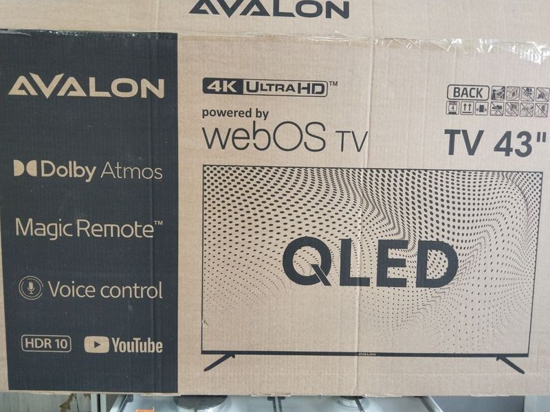 Продается телевизор AVALON 4K 43 Модель TV 43 QLED Цвет черный Обол