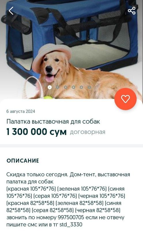 Палатка выставочная для собак