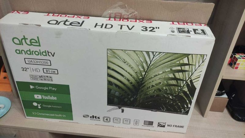 (Новый) Artel 32 smart tv HD (noframe) безрамочный! Голосовой