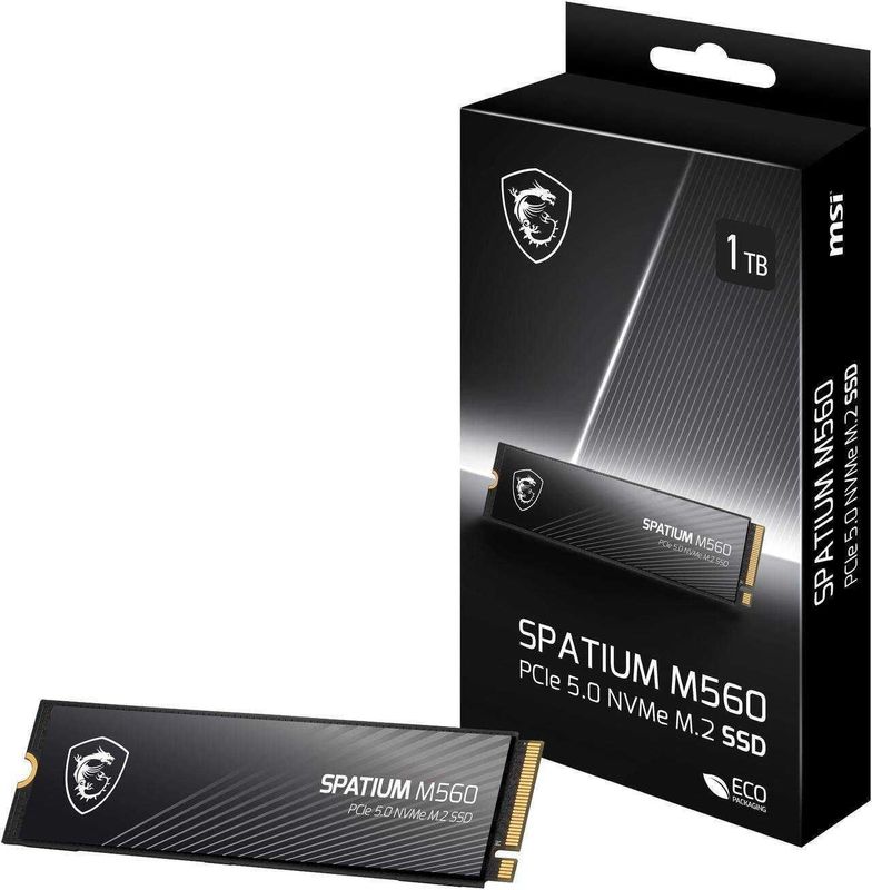 SSD MSI SPATIUM M560 PCIe 5.0 NVMe M.2 емкостью 1 ТБ SSD MSI SPATIUM M560 PCIe 5.0 NVMe M.2 емкостью 1 ТБ