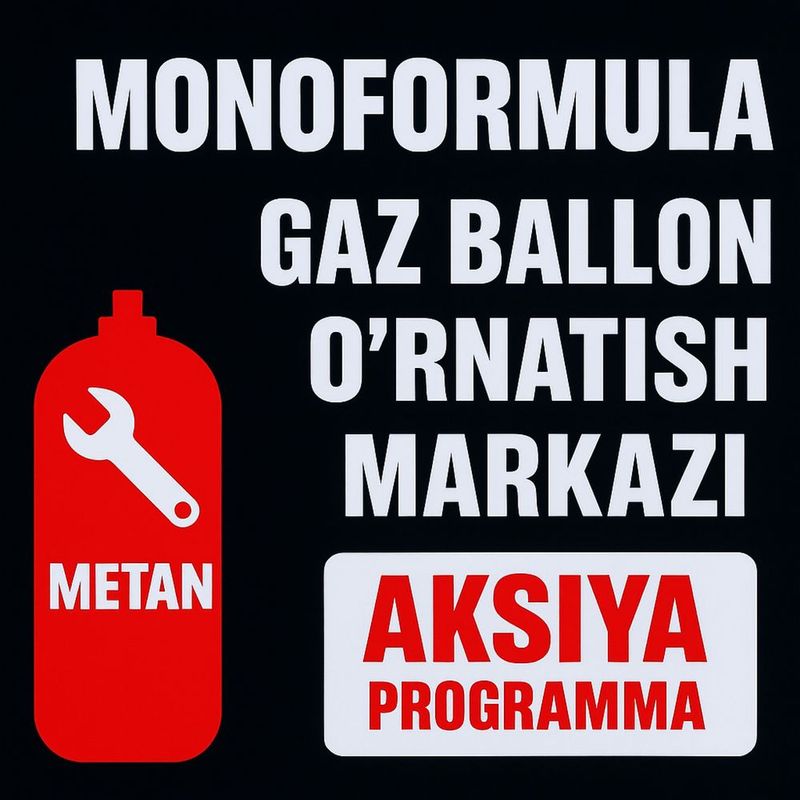 Gaz balon o’rnatish Gaz balon o’rnatish