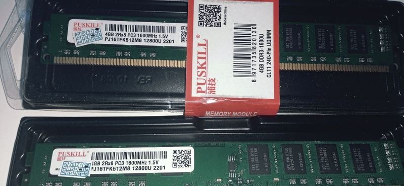 Продам ОЗУ DDR 3/ 4 шт. по 4 Гб/ 1600 Гц