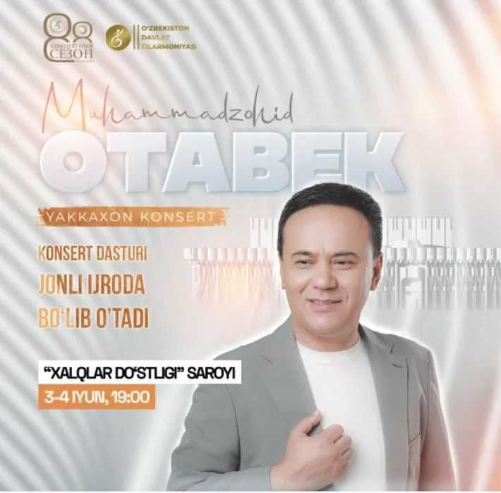 Bilet*Chipta* Otabek Muhammadzohid Kansertiga 4-Iyun Bilet*Chipta* Otabek Muhammadzohid Kansertiga 4-Iyun