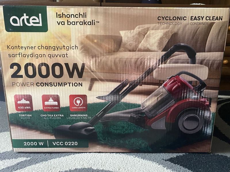 пылесос artel 2000w модель:VCC 0220