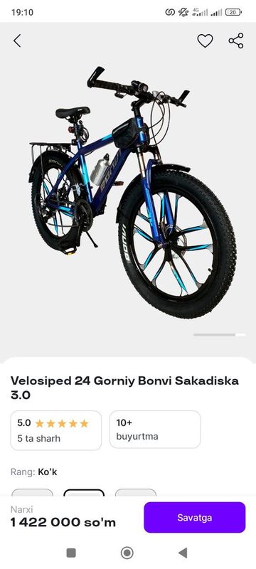 Bonvi velosiped. Hali ochilmagan Bonvi velosiped. Hali ochilmagan