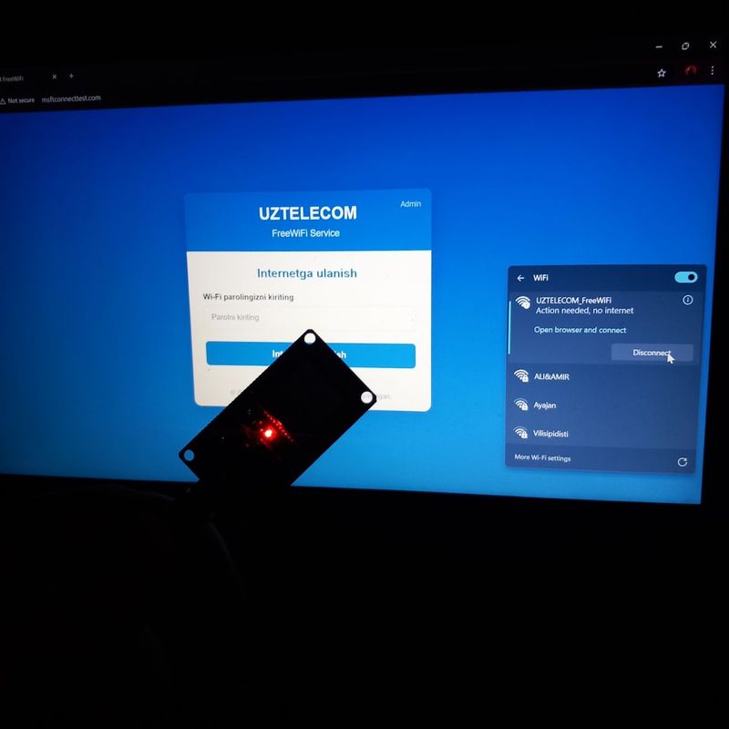 Evil twin esp32 uchun ! Evil twin esp32 uchun !