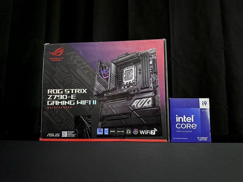 Intel Core i9-14900KF NewBox + Asus ROG Strix Z790-E Gaming II WiFi7.0 Intel Core i9-14900KF NewBox + Asus ROG Strix Z790-E Gaming II WiFi7.0
