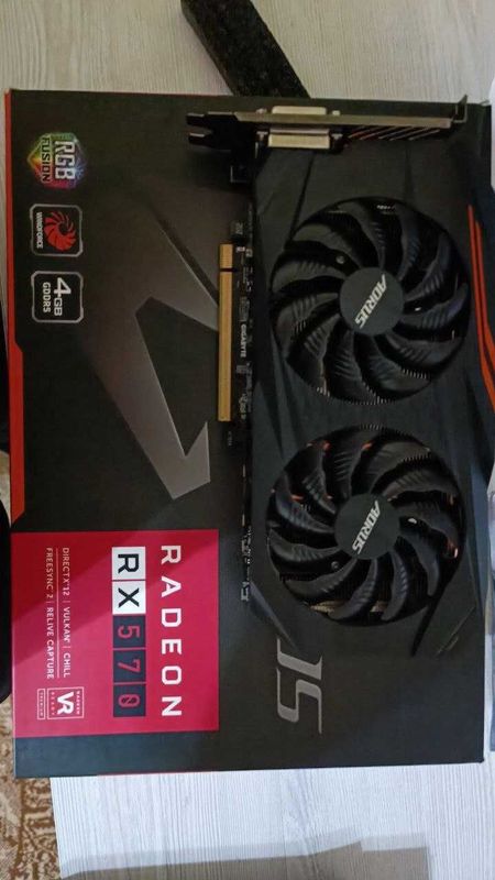 Видеокарта AORUS Radeon RX570 4Gb/DDR5 256bit