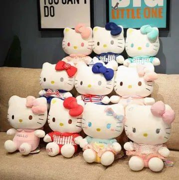 Мягкая Игрушка Hello kitty веселая и озорная 30cм Мягкая Игрушка Hello kitty веселая и озорная 30cм