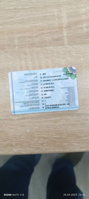 Хова, самосвал 2020