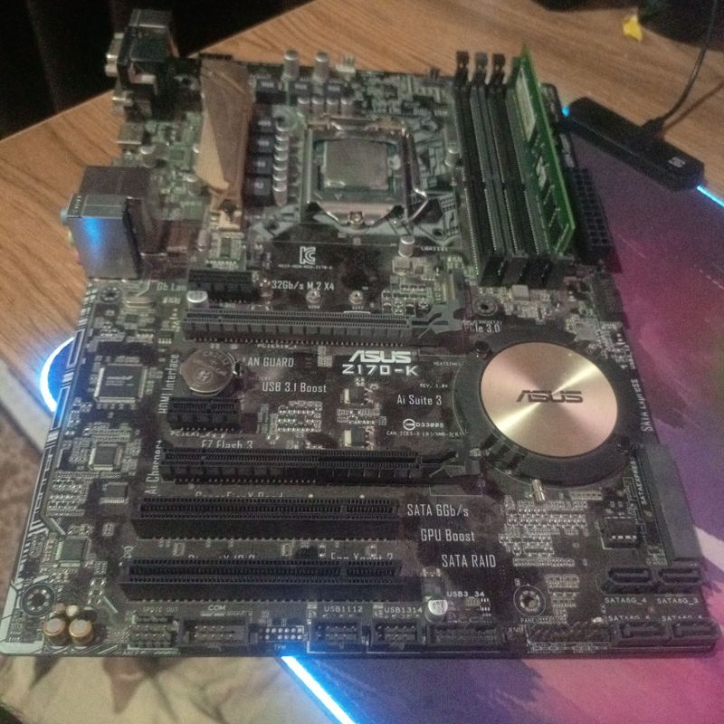 Срочно продам материнскую плату asus z 170-k Asus z170-k Pentum g4560 Срочно продам материнскую плату asus z 170-k Asus z170-k Pentum g4560