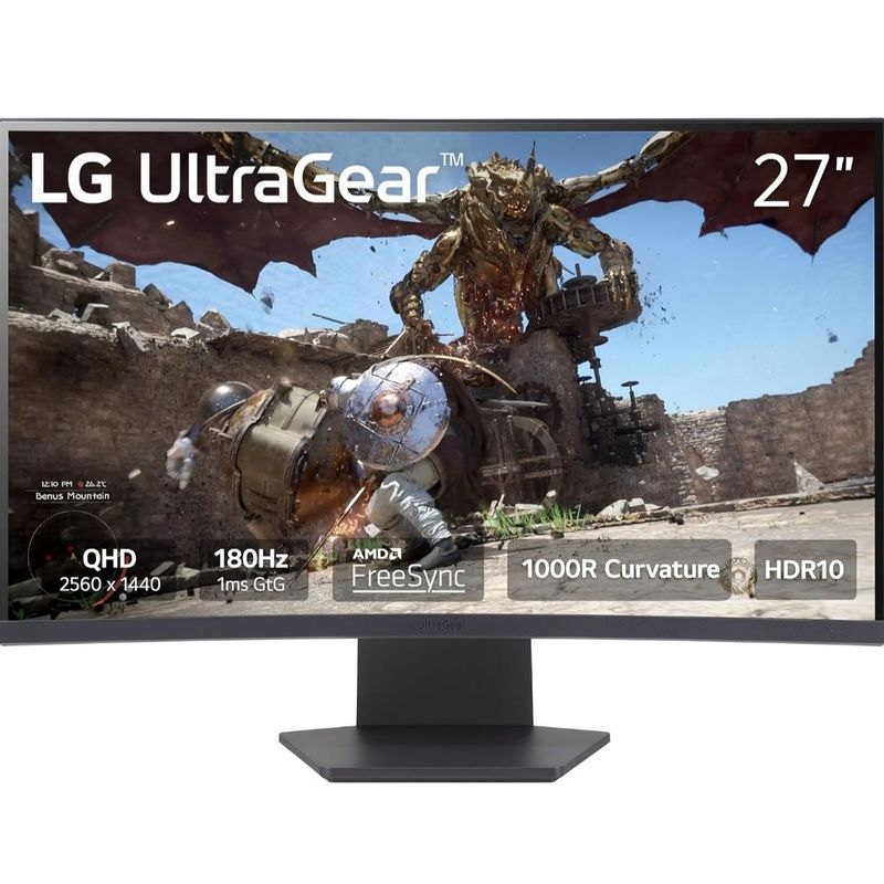 Лучшая цена! Монитор LG Ultragear 27GS60QC-B QHD 180Hz