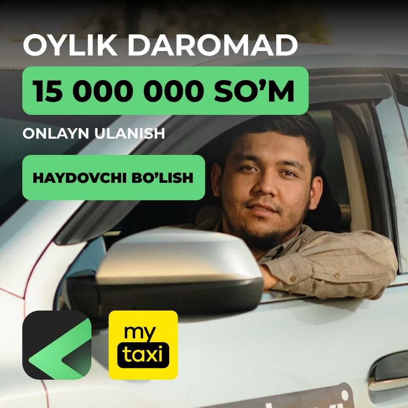 MyTaxi’ga onlayn va bepul ulaning! MyTaxi’ga onlayn va bepul ulaning!