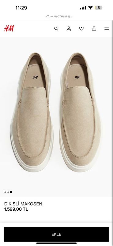 Лоферы H&m 40 размер. На лето Лоферы H&m 40 размер. На лето