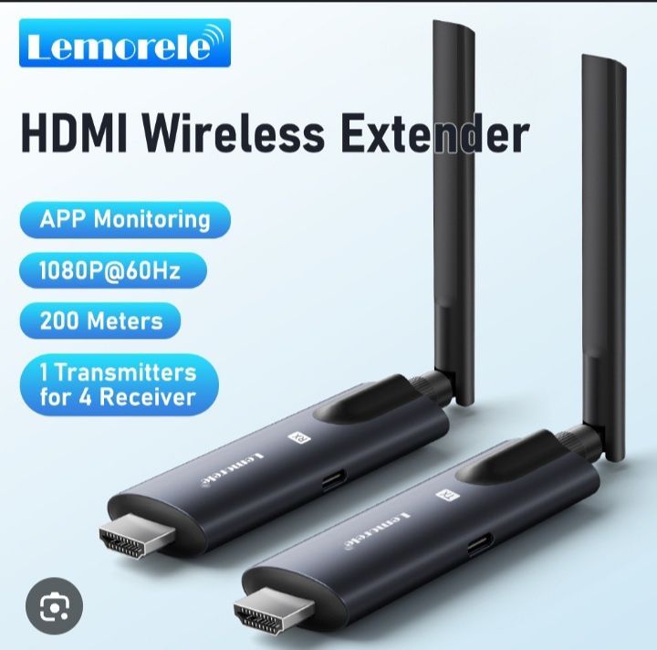 Lemorele HDMI Wireless Video Extender 2.4/5G 200m Murojat uchun Tel:+