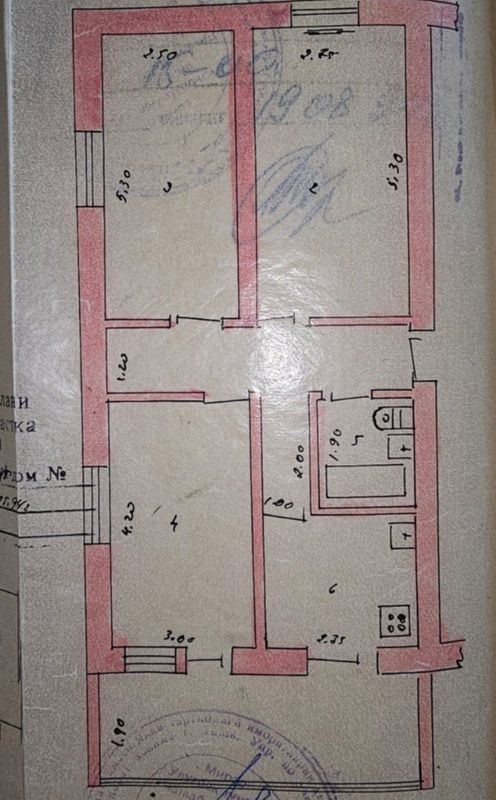 3/2/3 Ттз-2 около базара и БТИ. Балкон 2х6. 68м². Без ремонта.