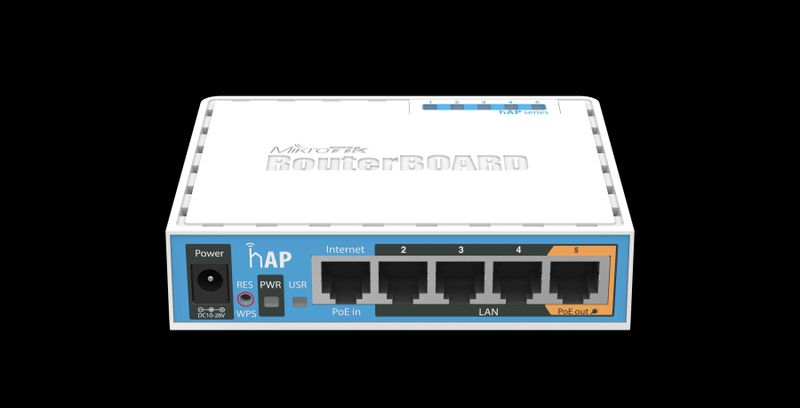 Wi-Fi маршрутизатор MikroTik hAP RB951Ui-2nD Wi-Fi маршрутизатор MikroTik hAP RB951Ui-2nD