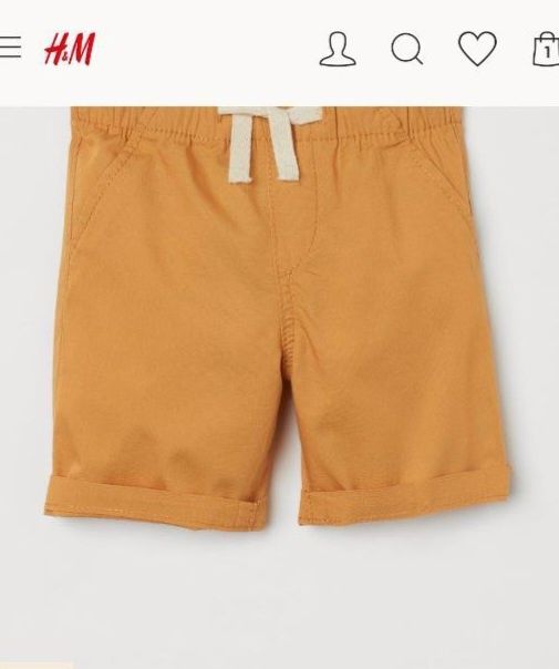 Шортики H&M на мальчика 1 -2 г