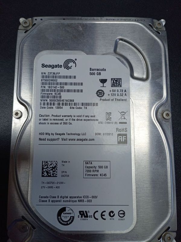 hdd 500GB SATA seatage