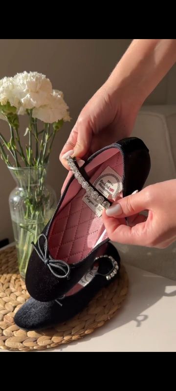 Классические бархатные балетки