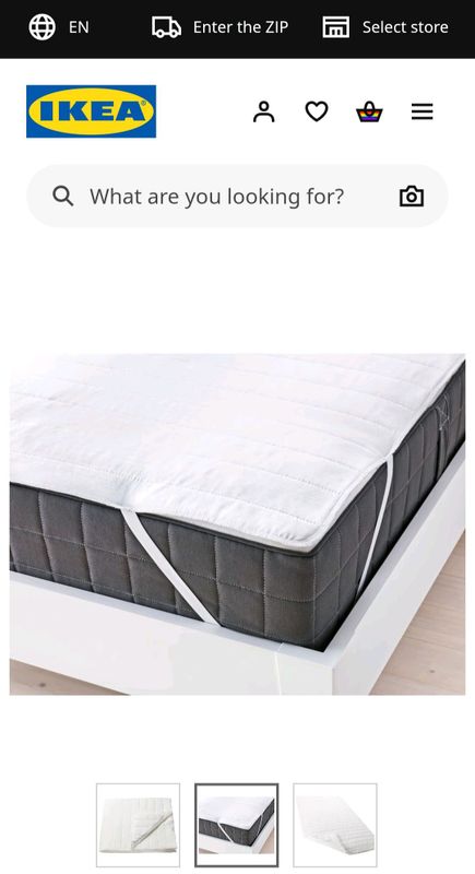 Наматрасник-топпер IKEA Angsvide 80×200