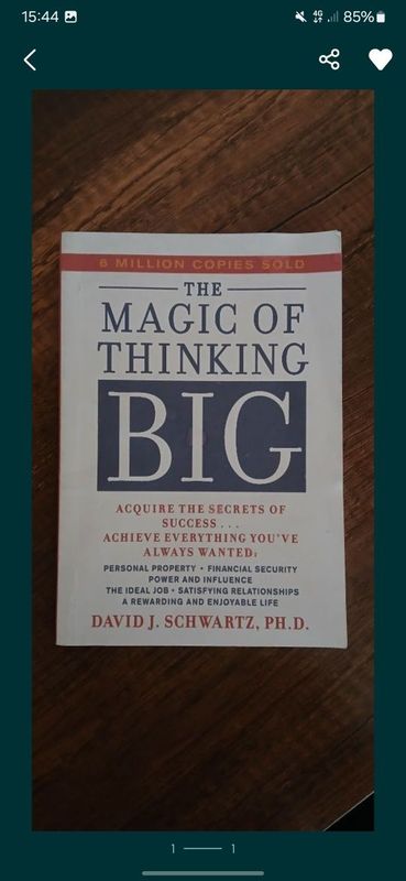 Magic of thinking big