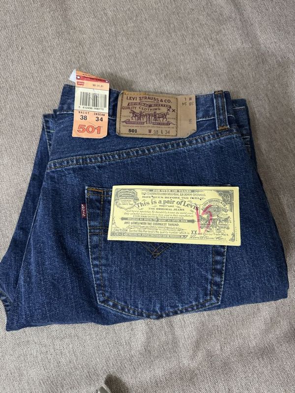 Levis 501 мужские джинсы из Европы, 38/32 Levis 501 мужские джинсы из Европы, 38/32