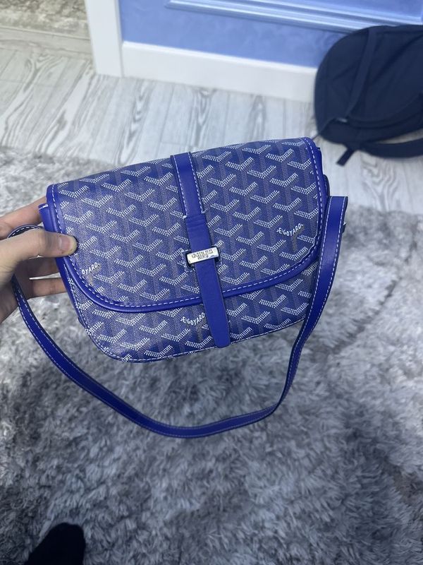 Goyard сумка в расветке темной синий