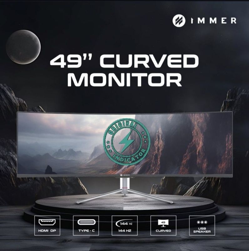 NEW! IMMER 49WC9000I 49" CURVED (HDMI+DP+TypeC+USB+Speaker) 144Hz