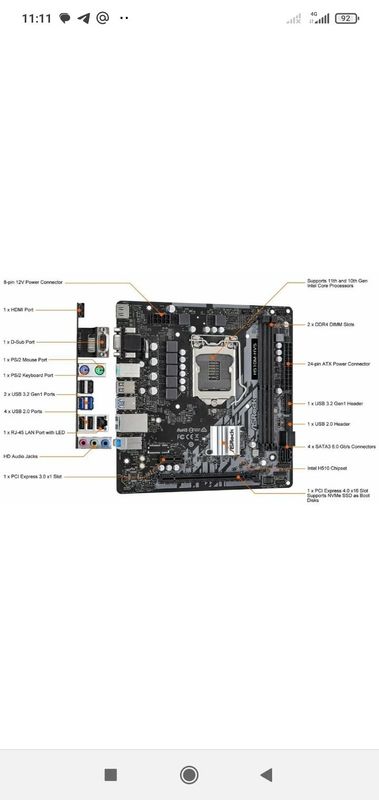 Продам motherboard h510 asrock без планки! Продам motherboard h510 asrock без планки!