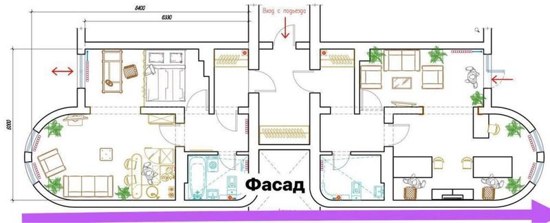 Ганга | 100кв - Под нежилое 3/1/4 вдоль дороги Продажа