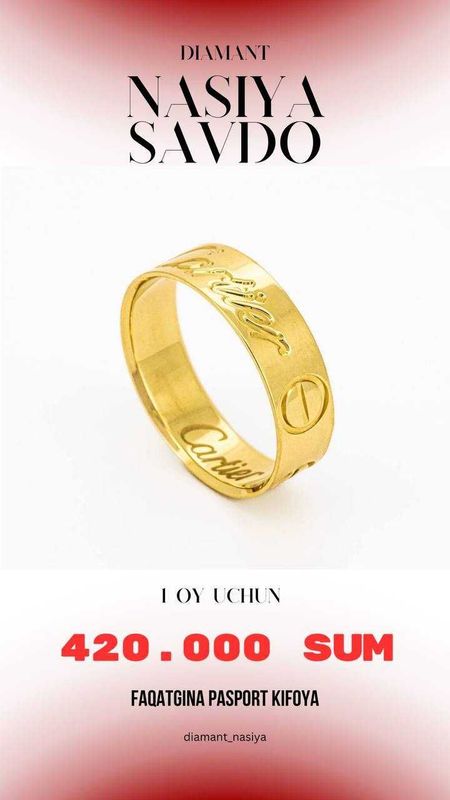 Tilla uzuk "Cartier Love" Tilla uzuk "Cartier Love"