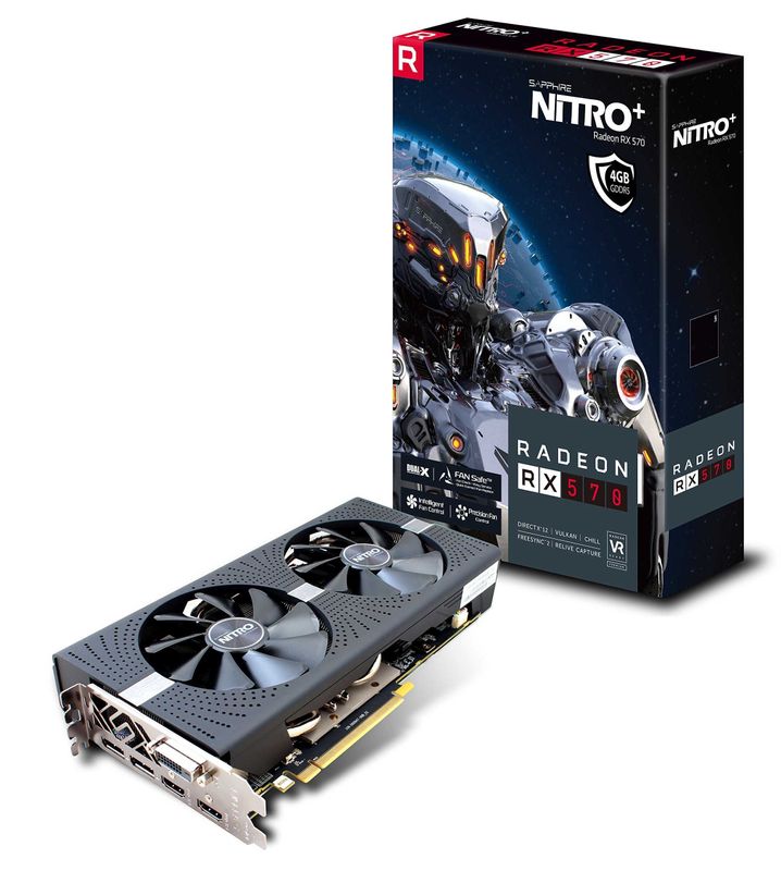 Продам видеокарта Rx570 sapphire nitro +