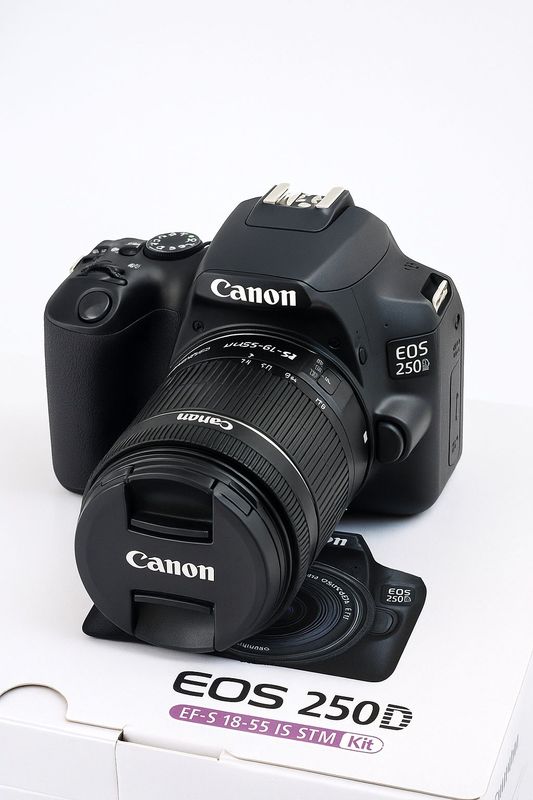 Canon EOS 250D + 18-55mm IS STM Kit – Yangi holatda