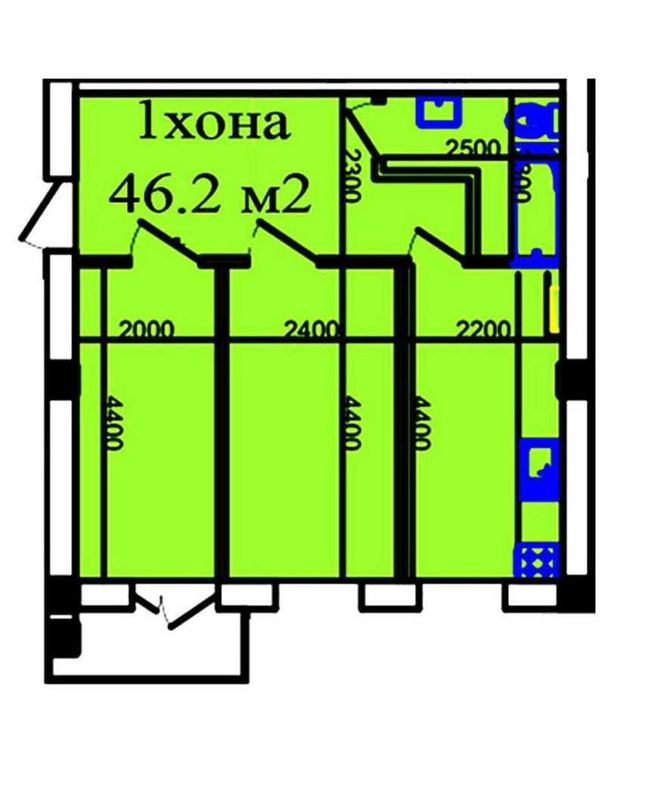 ЯККАСАРОЙ. НОВОСТРОЙКА . 16- гор болница . Продается 1- ком. картира