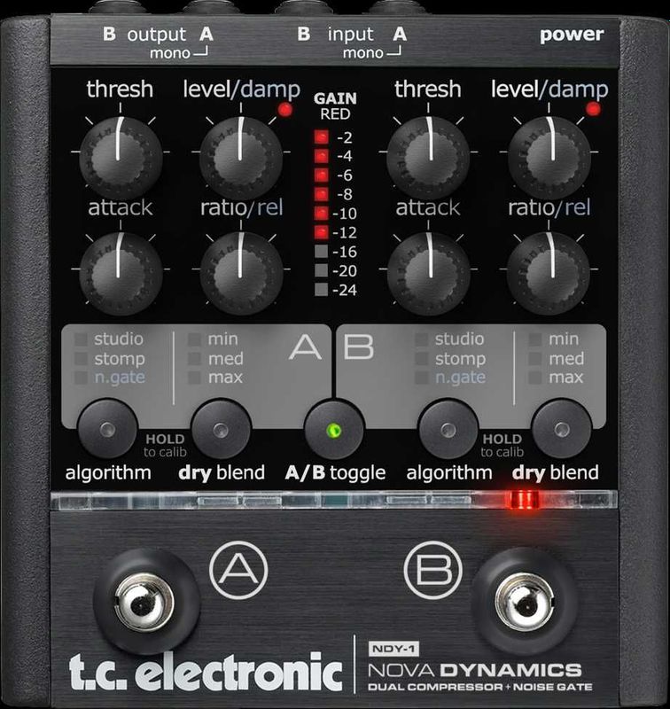 TC Electronic NDY-1 Nova Dynamics Dual Compressor + Noise Gate TC Electronic NDY-1 Nova Dynamics Dual Compressor + Noise Gate