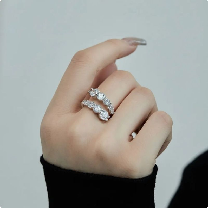 Кольцо open-ring, серебро