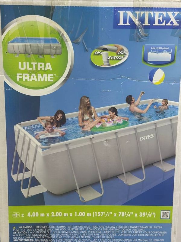 Бассейн basseyn 4m x 2m x 1m каркасный baseyn Бассейн basseyn 4m x 2m x 1m каркасный baseyn