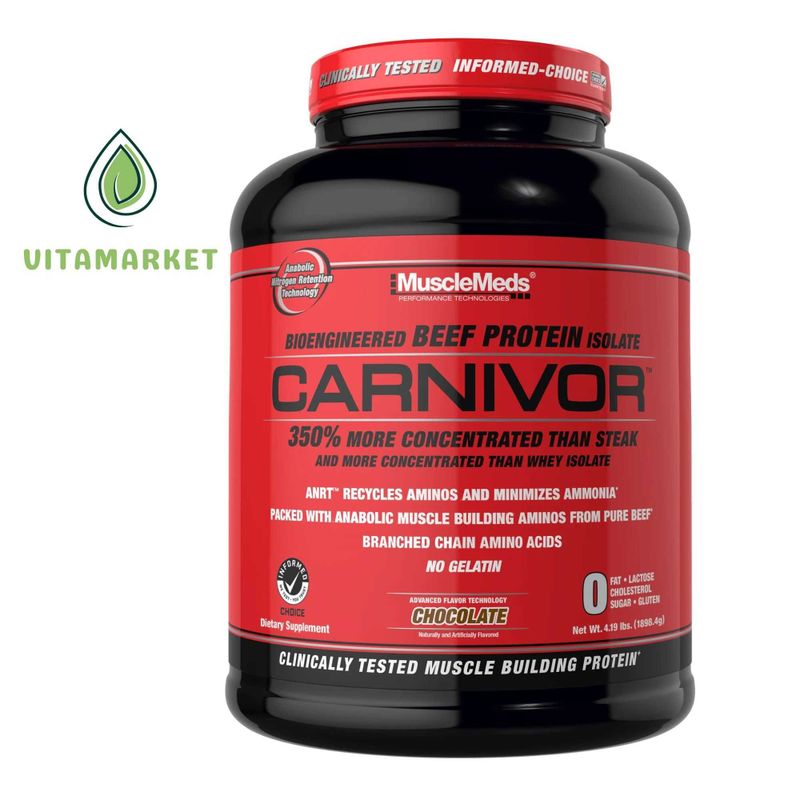 MuscleMeds,Carnivor Beef protein isolate 1879g/ Протеин, Изолят