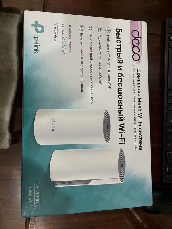 Домашняя Mesh wi-fi система AC1200 Deco E4