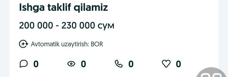 iwga taklif qilamiz