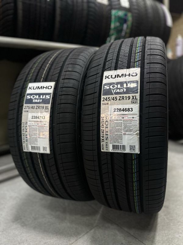 Kumho Solus TA51 245/45ZR19XL 275/40ZR19XL 102W 105W Kumho Solus TA51 245/45ZR19XL 275/40ZR19XL 102W 105W