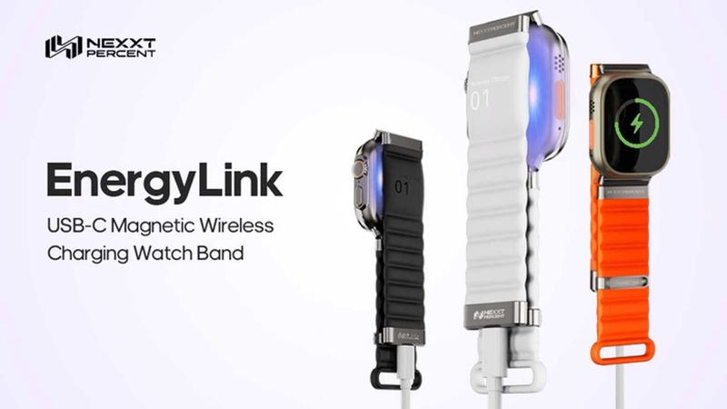Ремешок на Apple Watch с возможностью заряжать часы от USB Type-C Ремешок на Apple Watch с возможностью заряжать часы от USB Type-C
