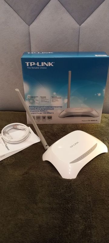 Модем ADSL2+ с WI-FI роутером TP-LINK TD-W8901N N150